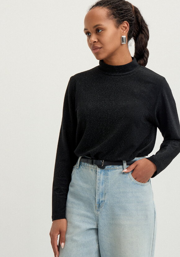 Блуза свободного кроя с мерцанием шир.  580, рис. 8