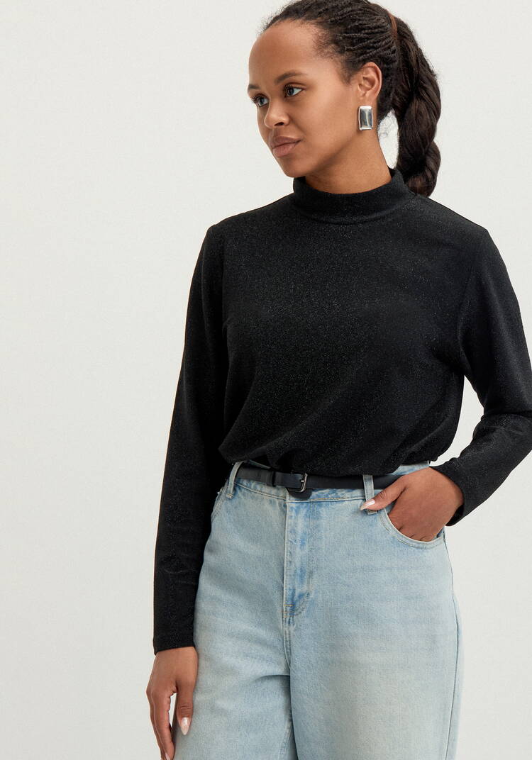 Блуза свободного кроя с мерцанием шир.  750, рис. 8