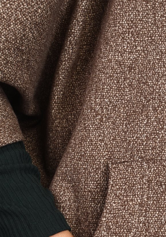 Пальто на пуговицах с рукавом 3/4 шир.  580, рис. 4