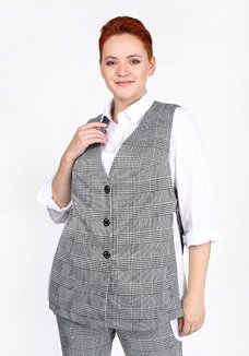 Жилет с регулировкой ширины в боковых швах