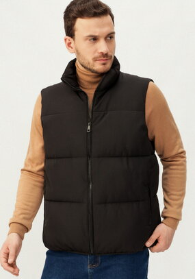 Жилет с крупной стежкой