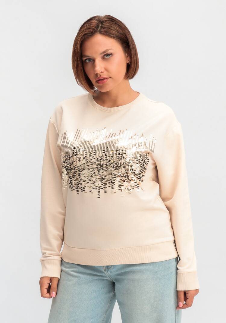 Свитшот с абстрактным рисунком из пайеток шир.  750, рис. 9