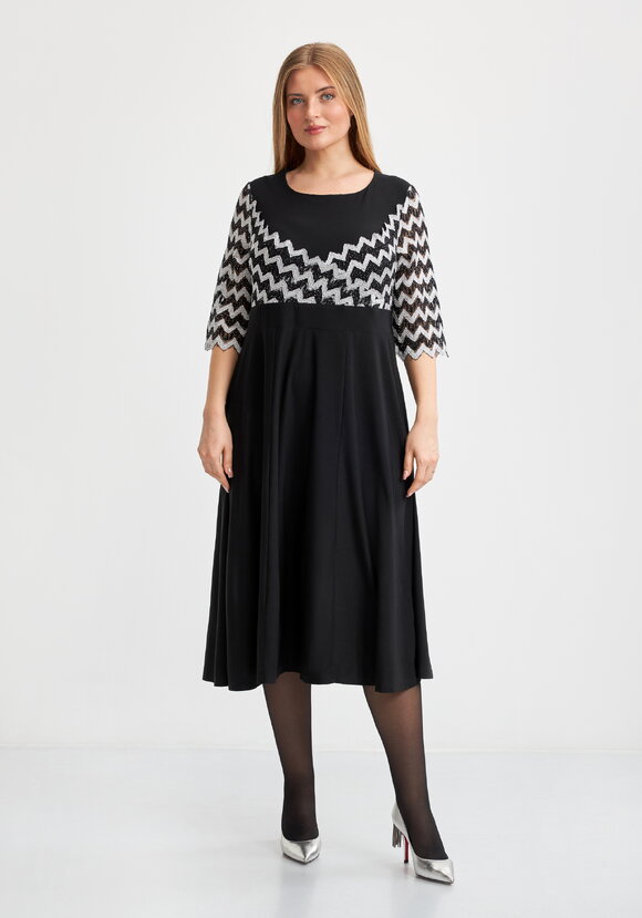 Платье Мальвина с отделкой из кружева шир.  580, рис. 14