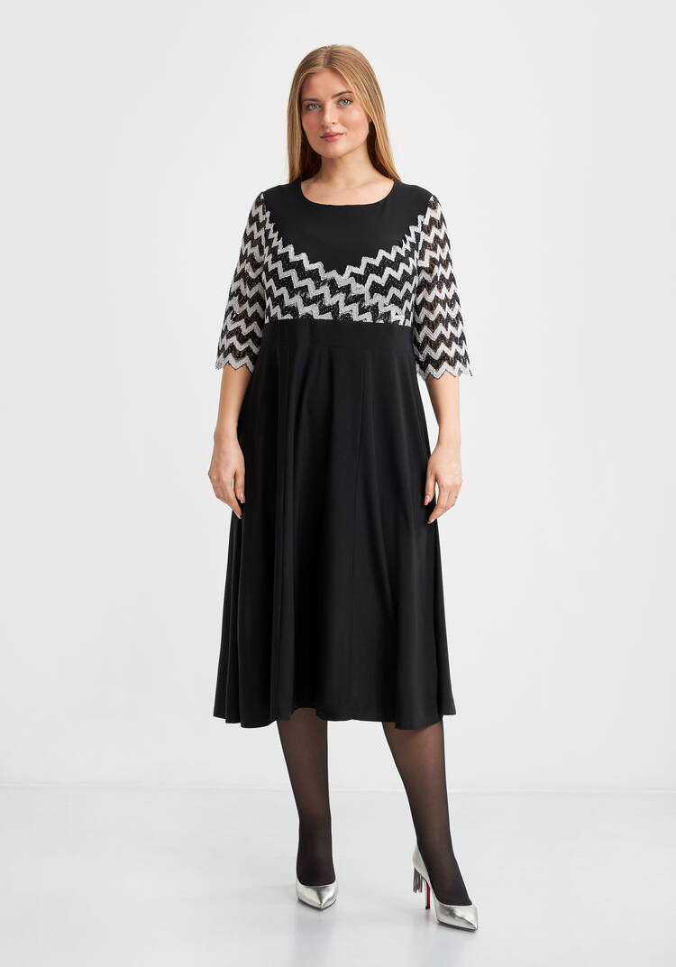 Платье Мальвина с отделкой из кружева шир.  750, рис. 14