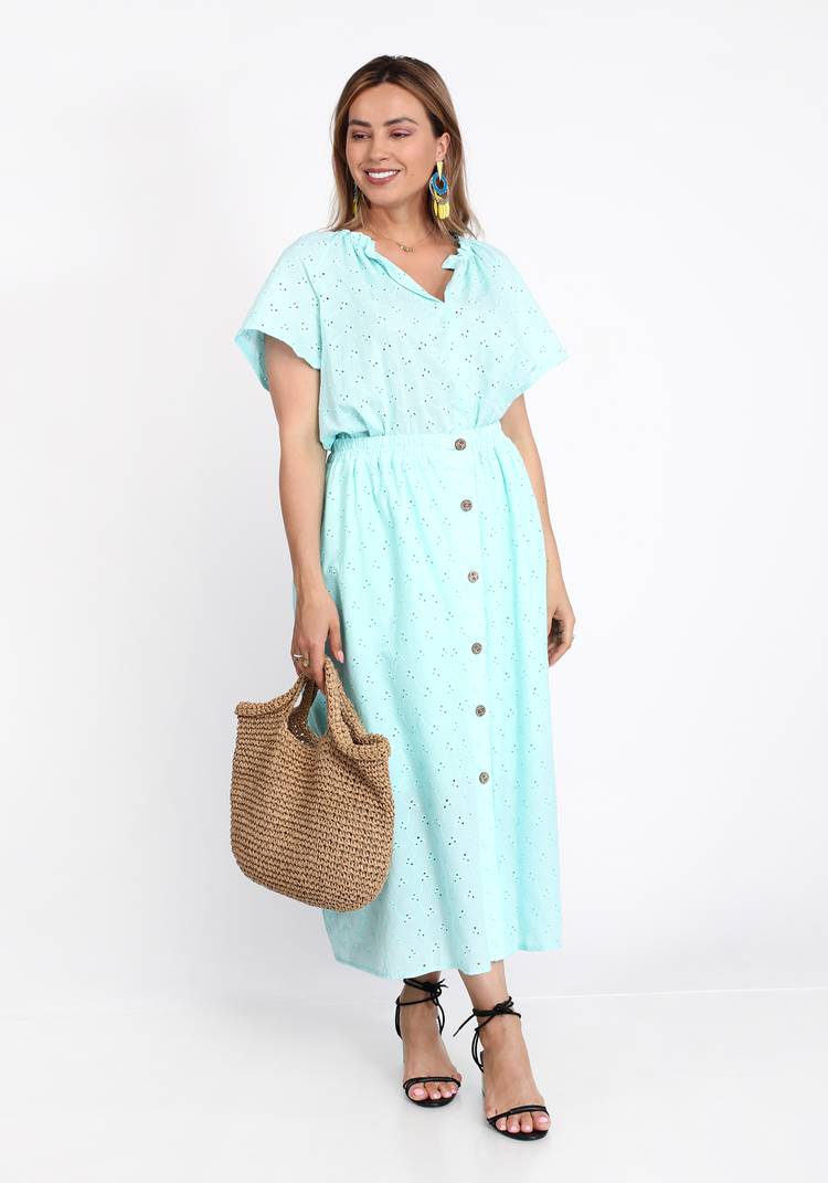 Блуза из шитья с коротким рукавом шир.  750, рис. 11