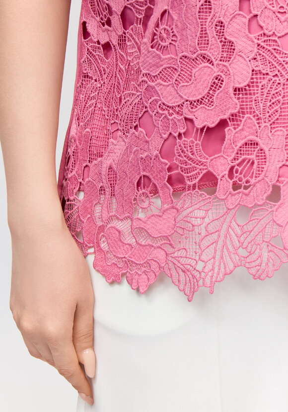 Блуза ажурная свободного кроя шир.  580, рис. 6