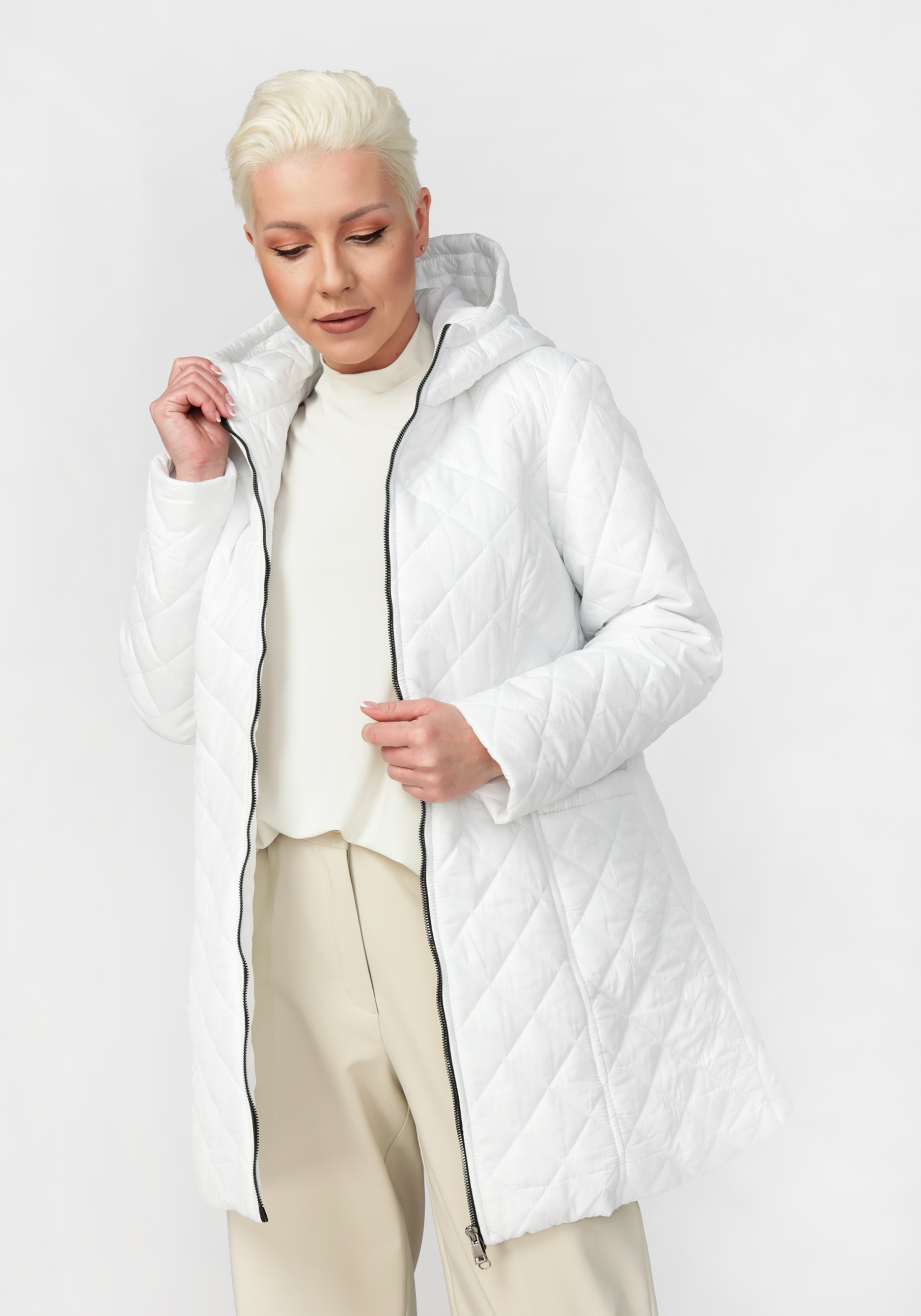 Куртка "Отличное настроение", цвет белый, размер 50 - фото 1