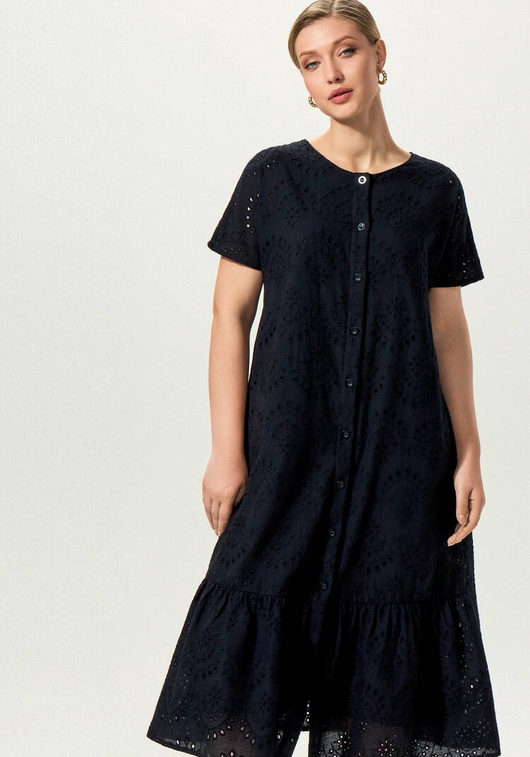 Платье ажурное с цельнокроеным рукавом шир.  750, рис. 34