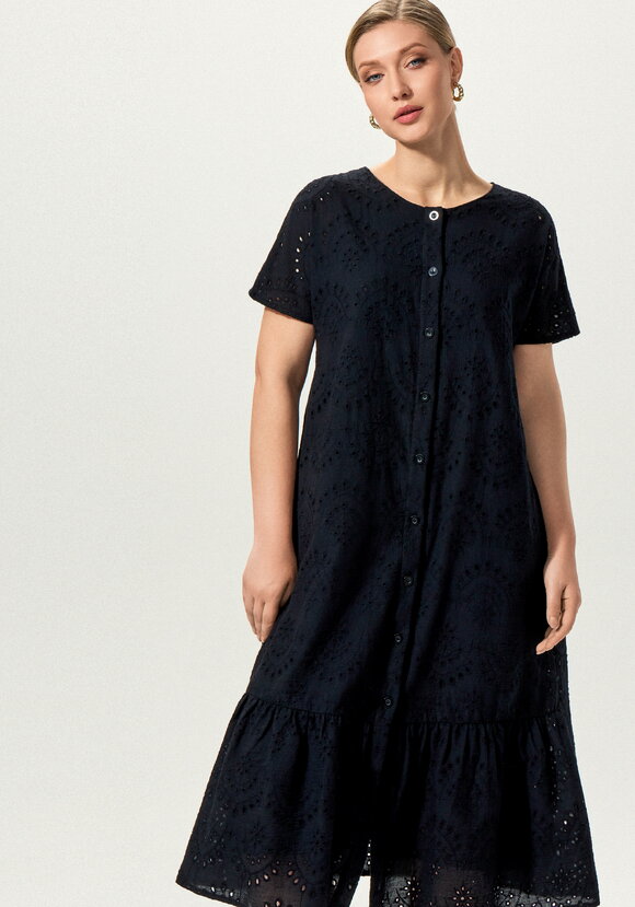 Платье ажурное с цельнокроеным рукавом шир.  580, рис. 34