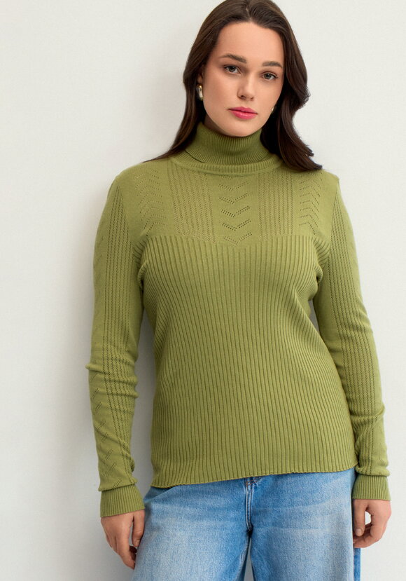 Водолазка из вискозы с узором шир.  580, рис. 40