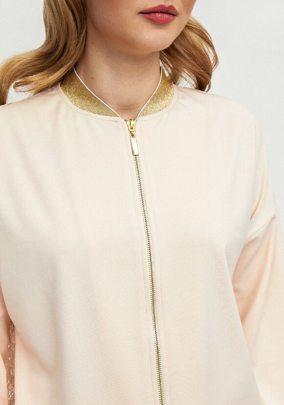 Бомбер трикотажный с ажурной спинкой шир.  580, рис. 13