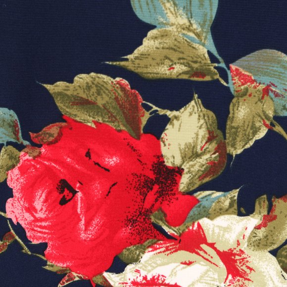 Платье с круглым вырезом и цветочным принтом шир.  580, рис. 8