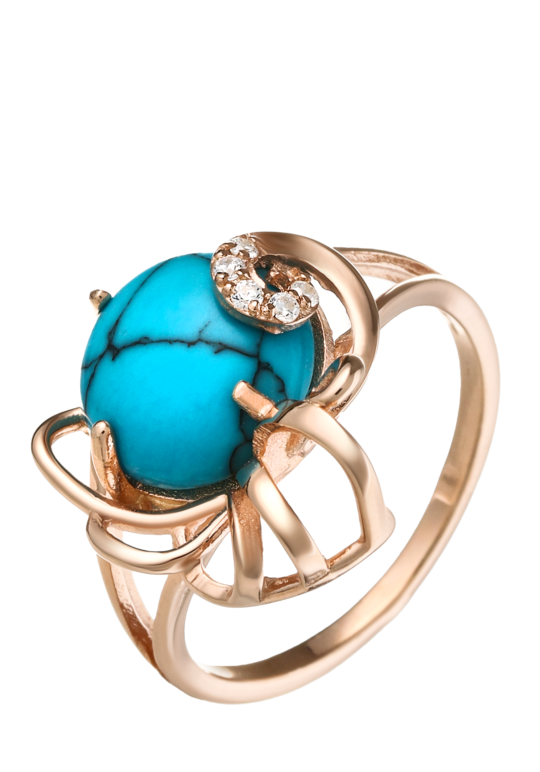 Кольцо серебряное "Эталон женственности" Бриллианит Серебряная линия, цвет голубой, размер 21