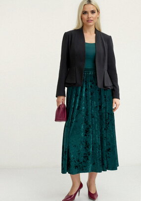 Юбка полусолнце из бархата