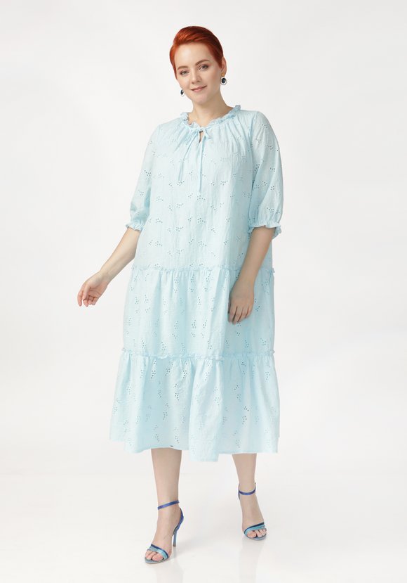 Платье ярусное свободного кроя шир.  580, рис. 13