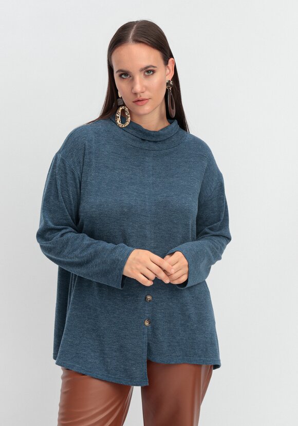 Джемпер с асимметричным низом шир.  580, рис. 7