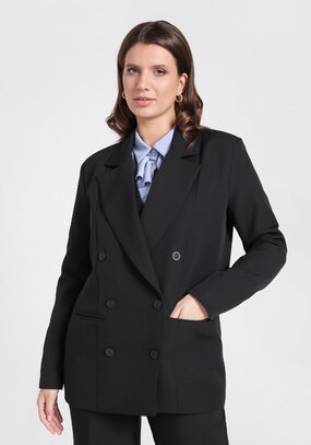 Жакет двубортный на подкладке