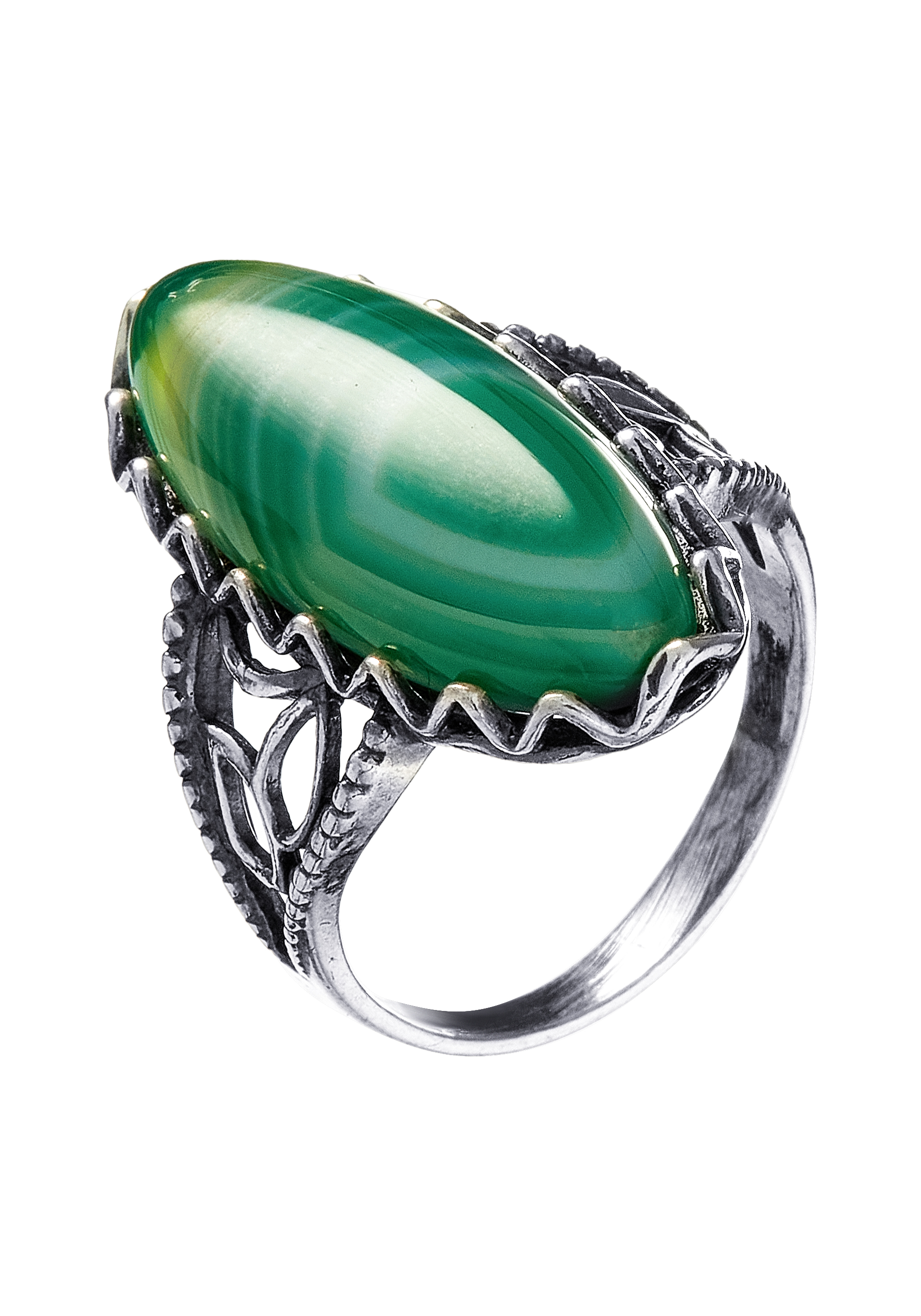 Комплект "Богемный образ" Apsara, цвет зеленый, размер 18 перстень - фото 3