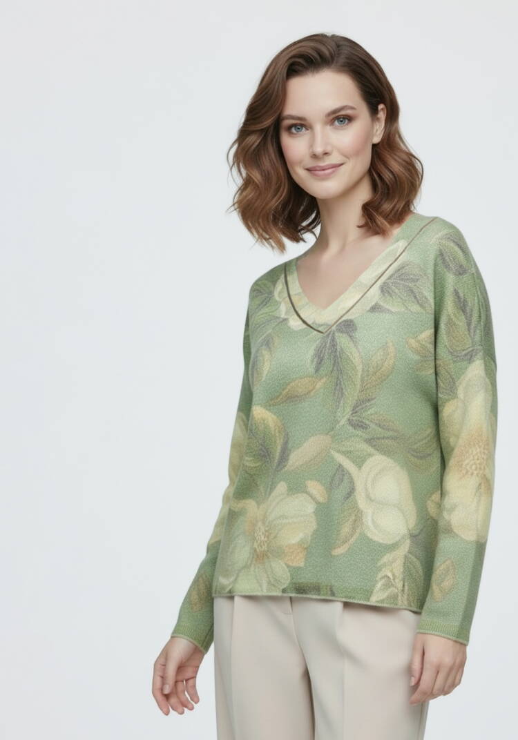 Джемпер с принтом Евдокия шир.  750, рис. 4