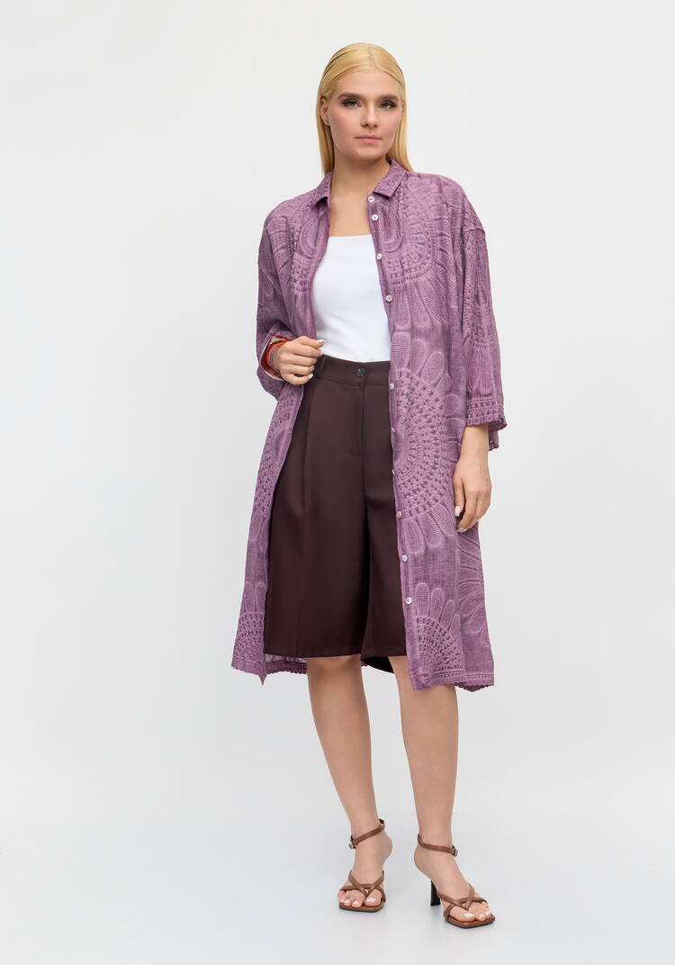 Рубашка-туника с вышивкой Романтика лета шир.  750, рис. 5