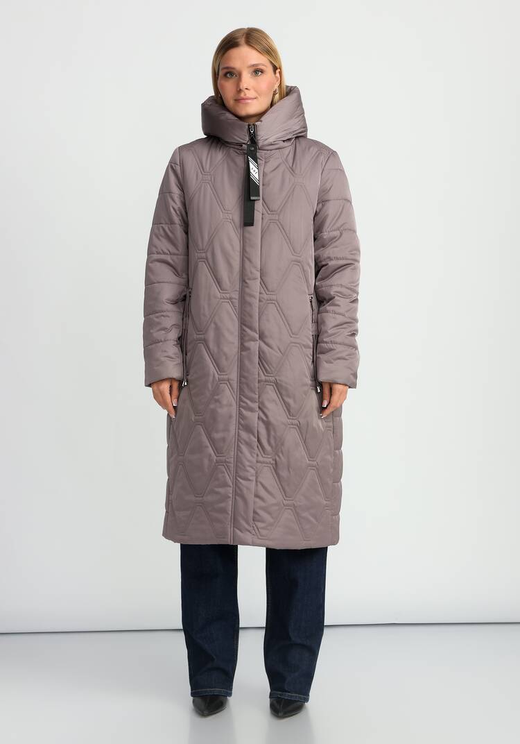 Удлиненное пальто с капюшоном шир.  750, рис. 18