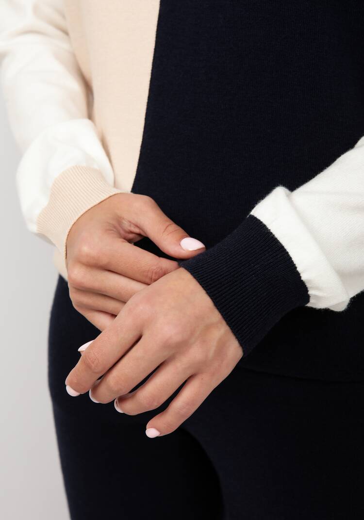 Джемпер вязаный с геометричным рисунком шир.  750, рис. 5