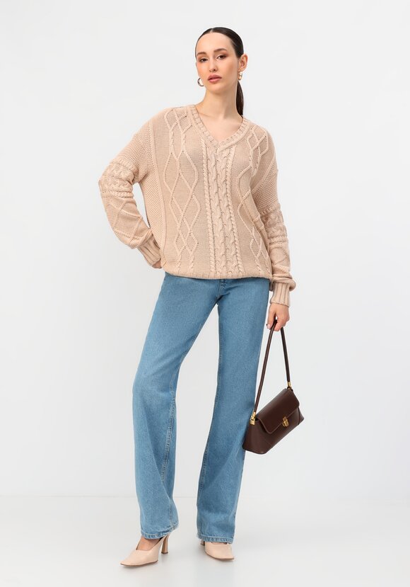 Джемпер с V образным вырезом без метанити шир.  580, рис. 2