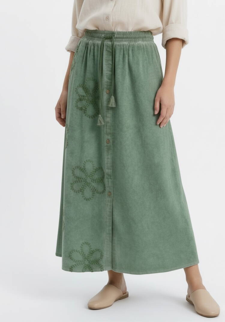 Юбка с объемным узором шир.  750, рис. 2