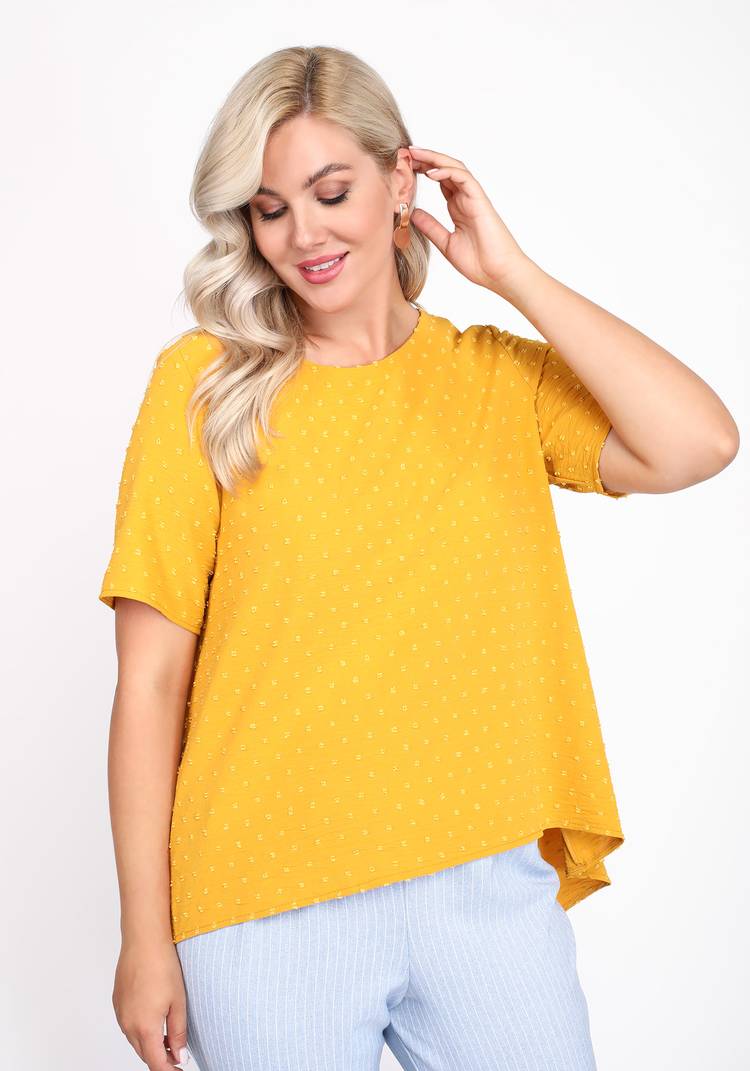 Блуза свободная с вырезом лодочка шир.  750, рис. 7