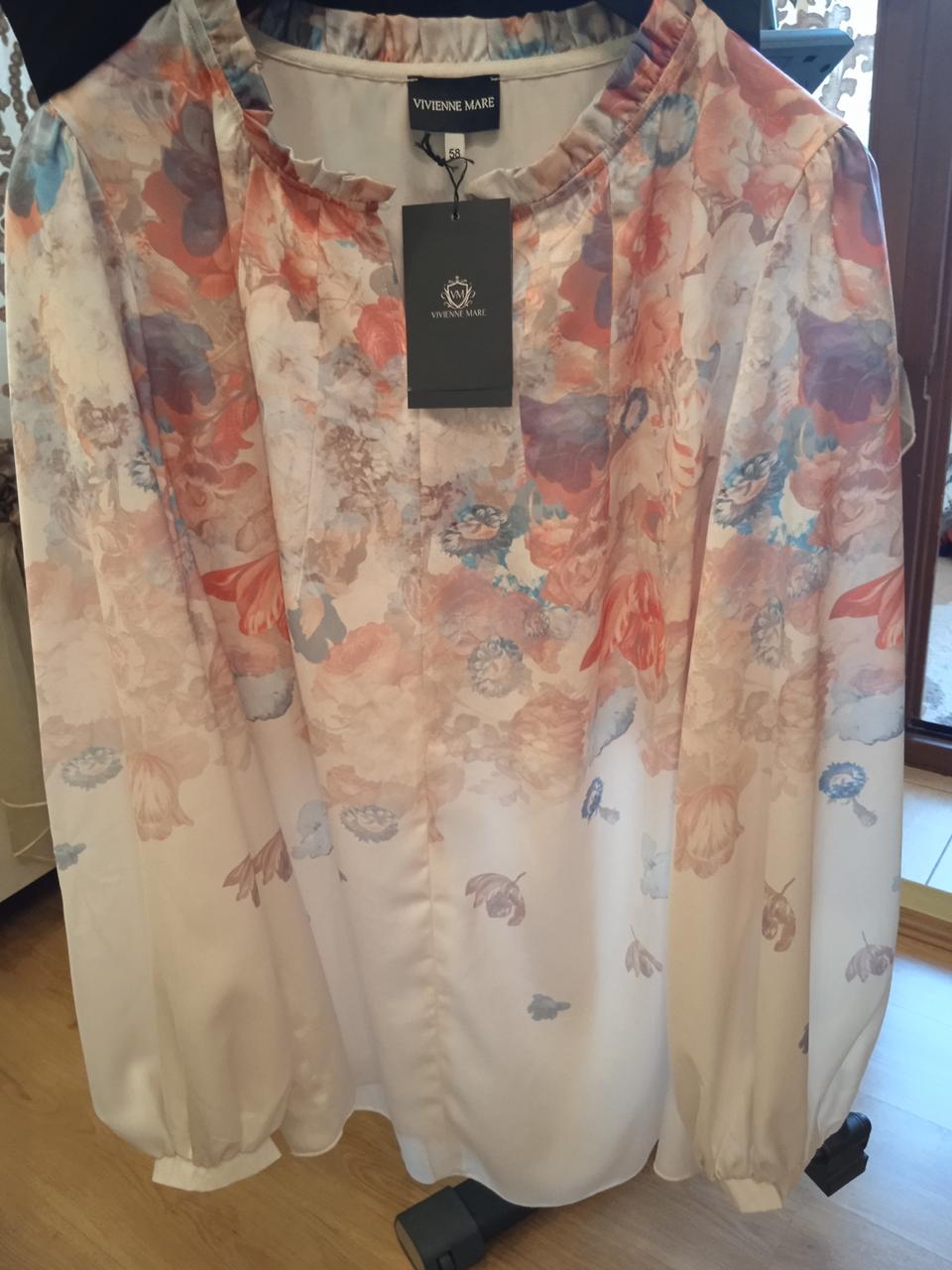 

Блуза из принтованного шёлка