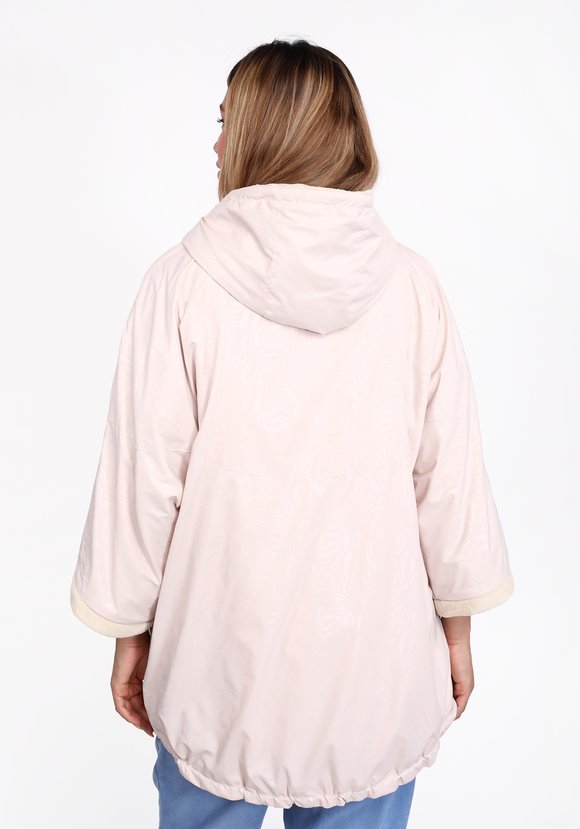 Куртка с капюшоном на подкладке из эко-меха шир.  580, рис. 2