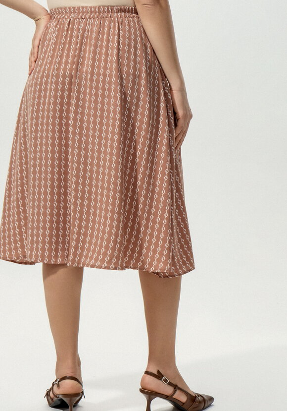 Юбка с принтом на запах шир.  580, рис. 3