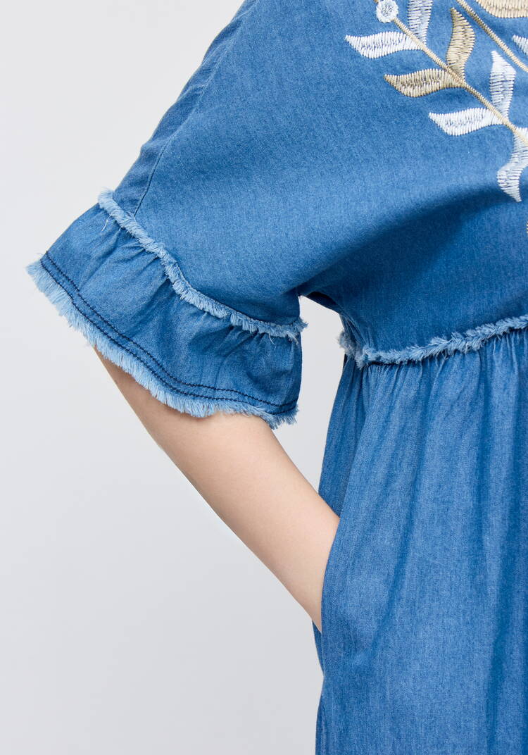 Платье бохо с вышивкой шир.  750, рис. 6