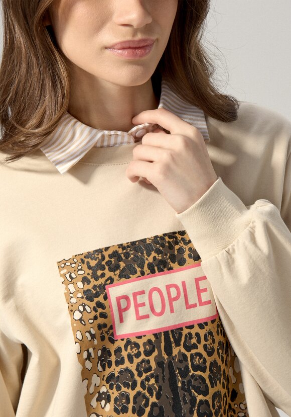 Свитшот с анималистичным принтом на груди шир.  580, рис. 22