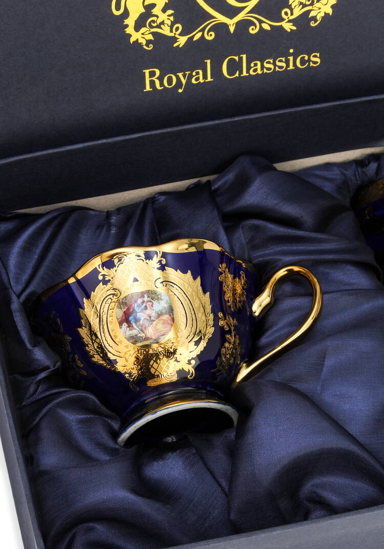 Чайная пара кобальт Мадонна, 2 шт. шир.  750, рис. 5