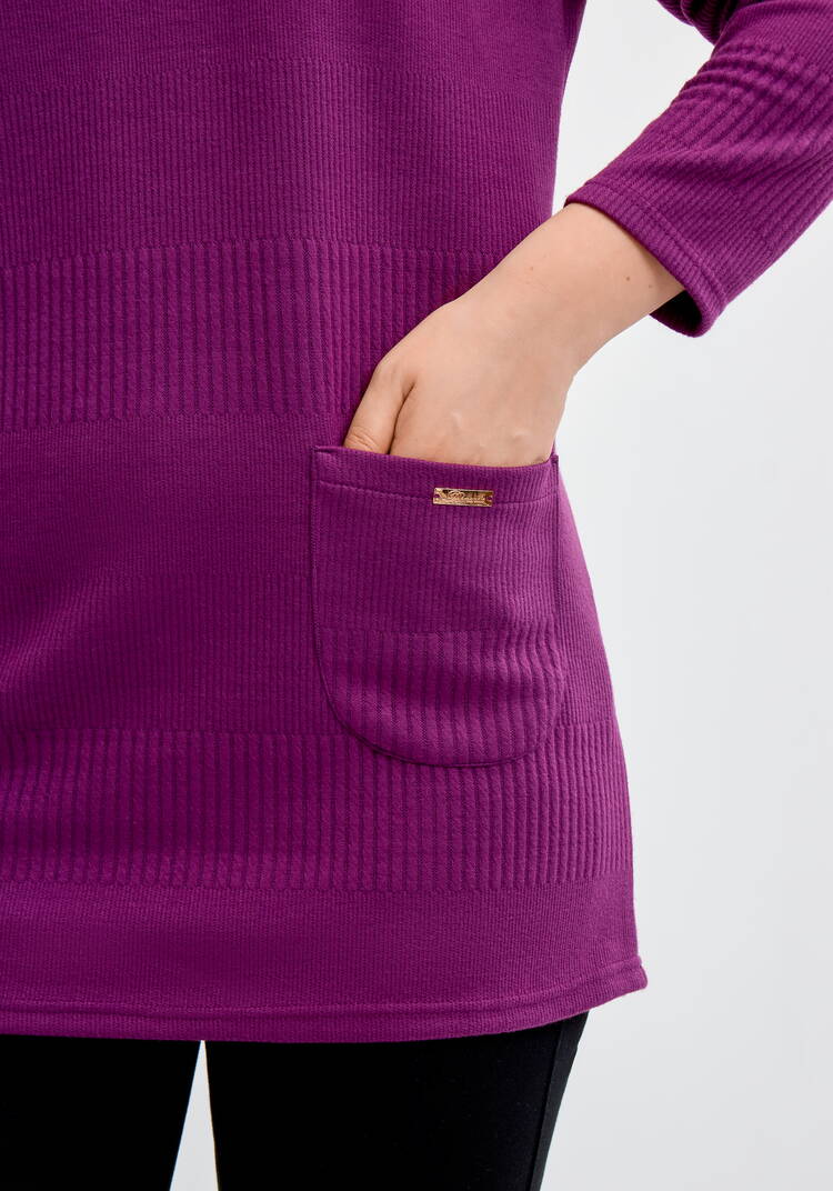 Блуза из трикотажа с кокеткой-впереди шир.  750, рис. 7