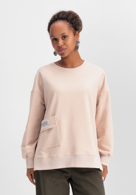 Свитшот свободного кроя с накладным карманом шир.  580, рис. 21