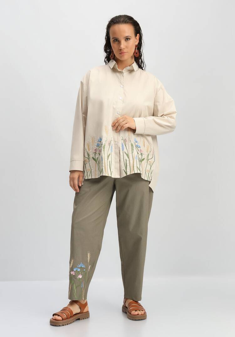 Рубашка с вышивкой по низу шир.  750, рис. 19