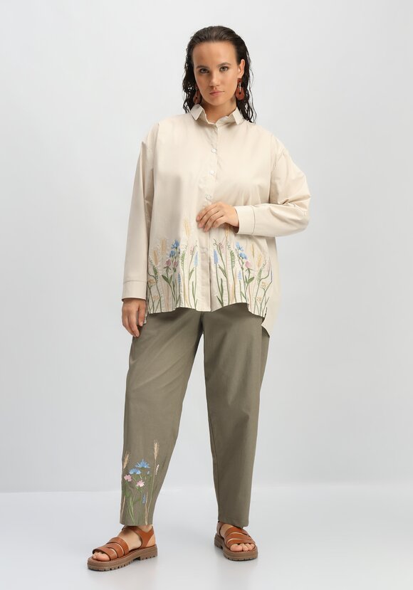 Рубашка с вышивкой по низу шир.  580, рис. 19