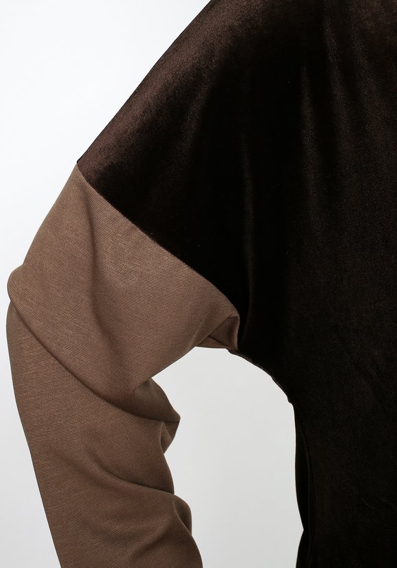 Худи из бархата с капюшоном шир.  580, рис. 8