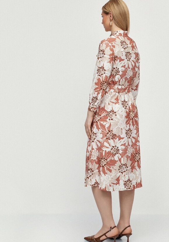 Платье-рубашка с принтом на поясе Вивьен шир.  580, рис. 3