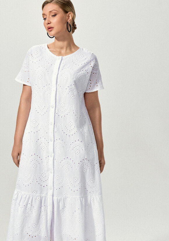 Платье ажурное с цельнокроеным рукавом шир.  580, рис. 2