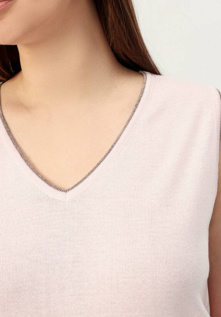 Топ с декором из метанити шир.  750, рис. 21