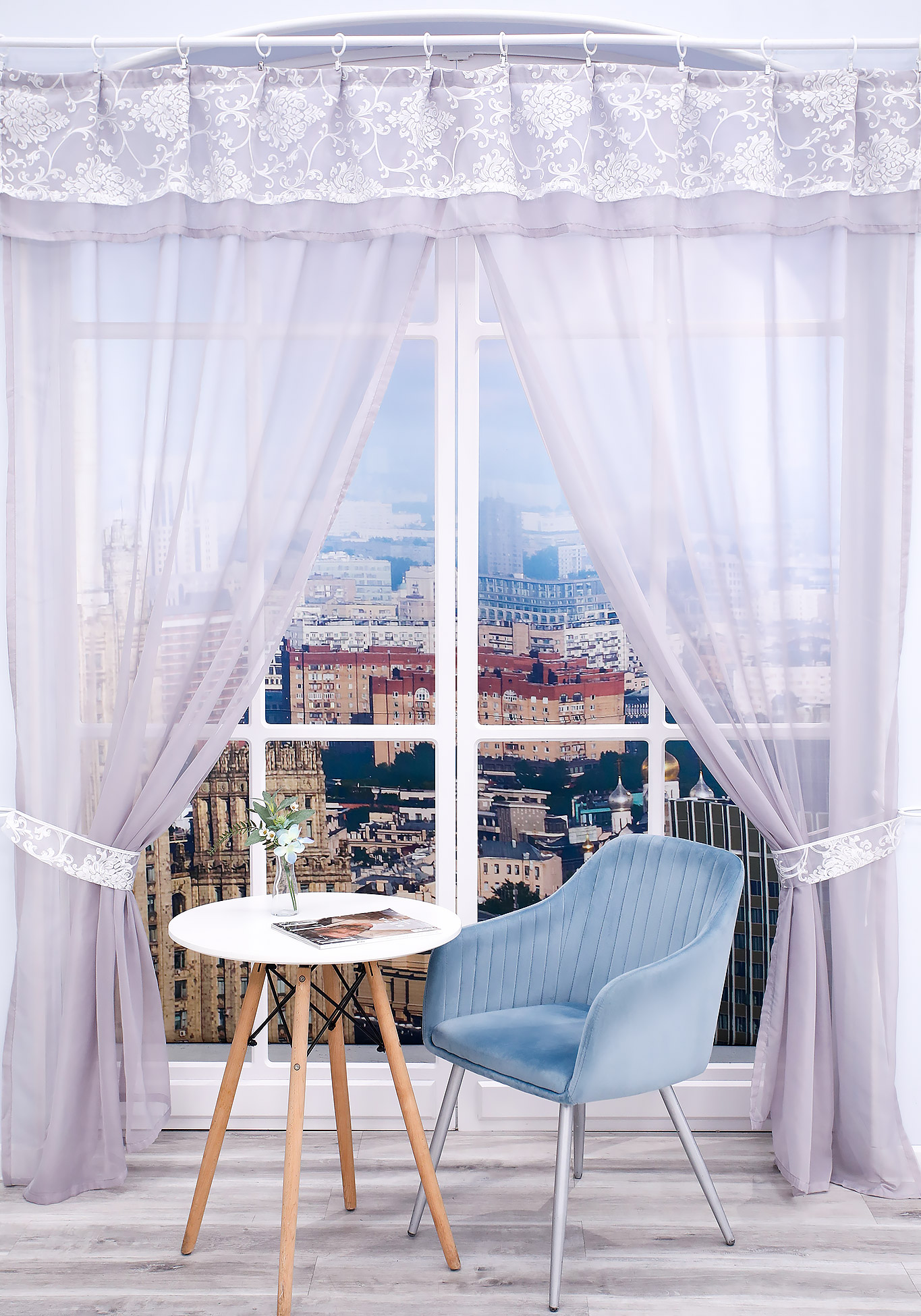 

Комплект с ламбрекеном "Эльвира", Белый