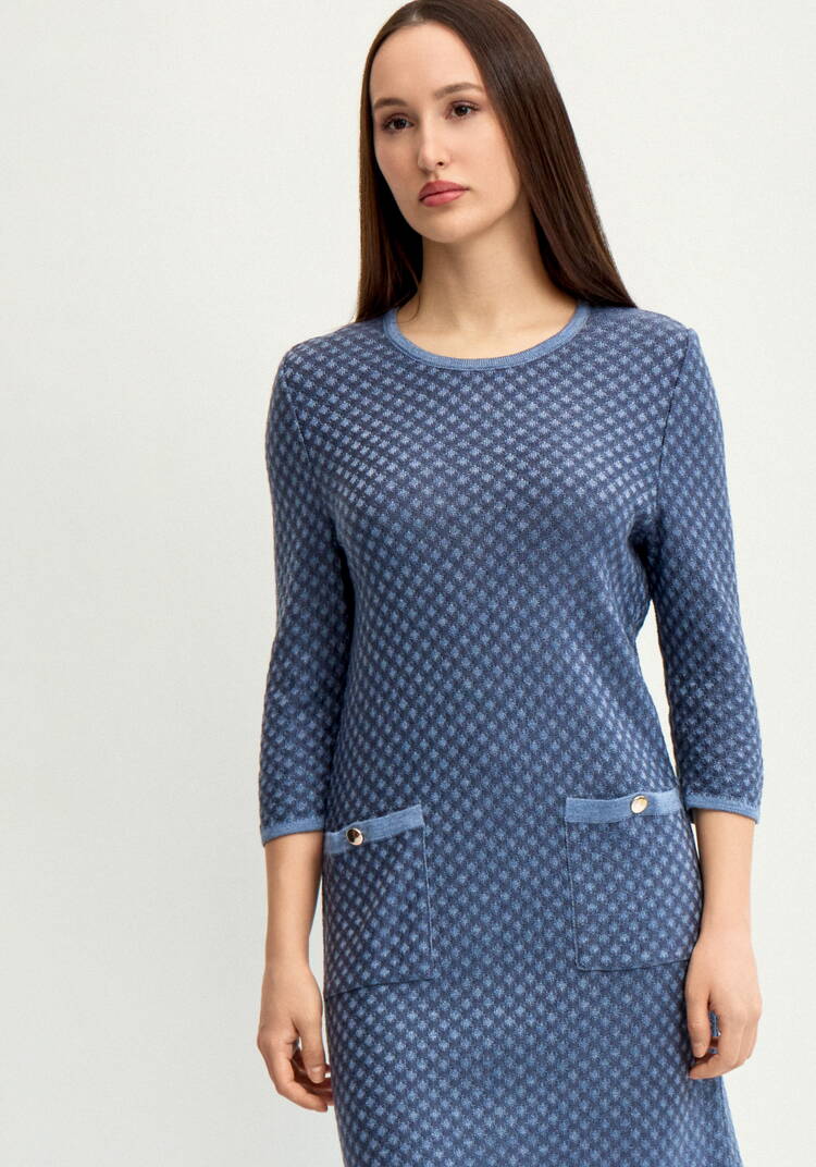 Платье полуприлегающего силуэта с рукавом 3/4 шир.  750, рис. 2