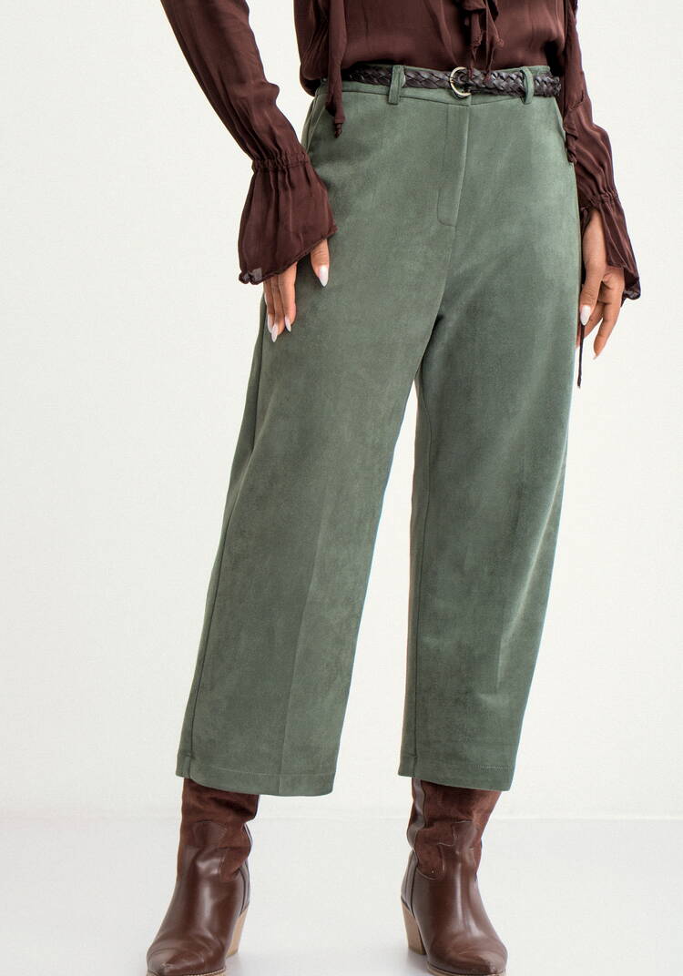 Брюки кюлоты из эко замши шир.  750, рис. 2