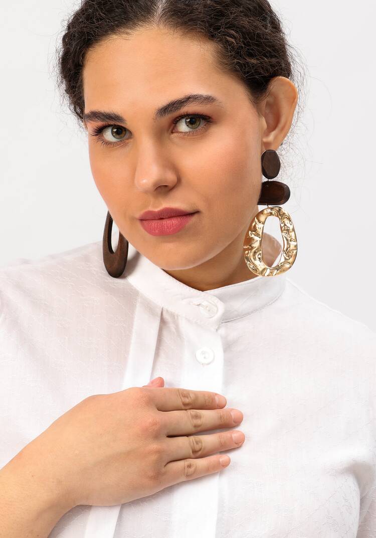 Блуза оригинального кроя с воланом шир.  750, рис. 5