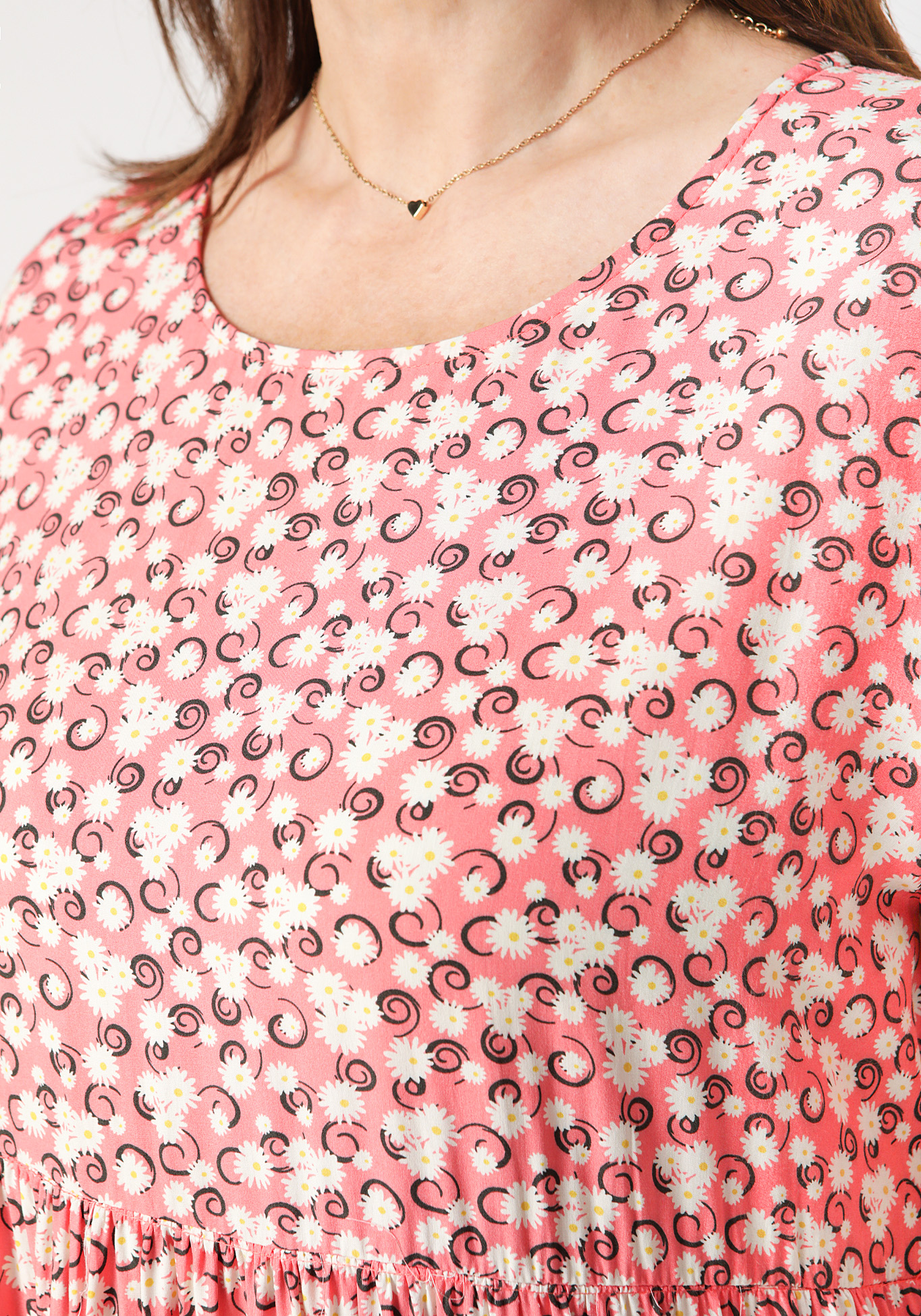 Платье с коротким рукавом "Ирэн", цвет розовый, размер 52 - фото 5