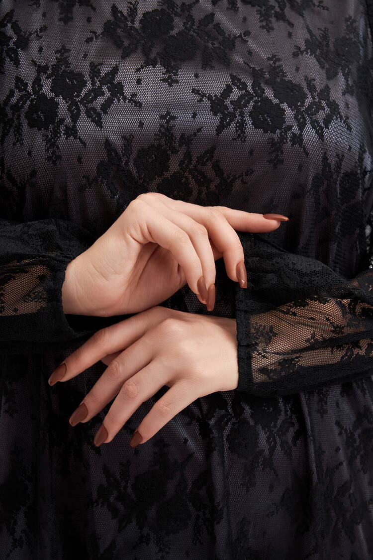 Платье кружевное с ярусом шир.  750, рис. 12