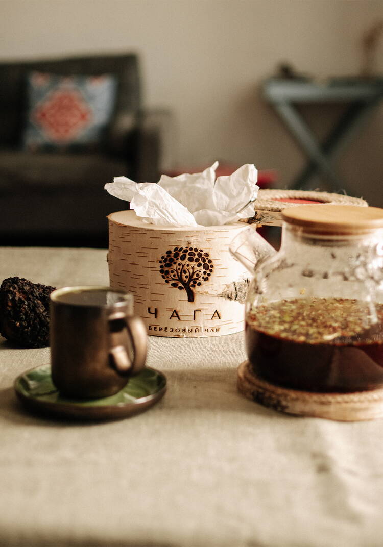 Чай из чаги со смородиной в берёзовом бочонке шир.  750, рис. 3